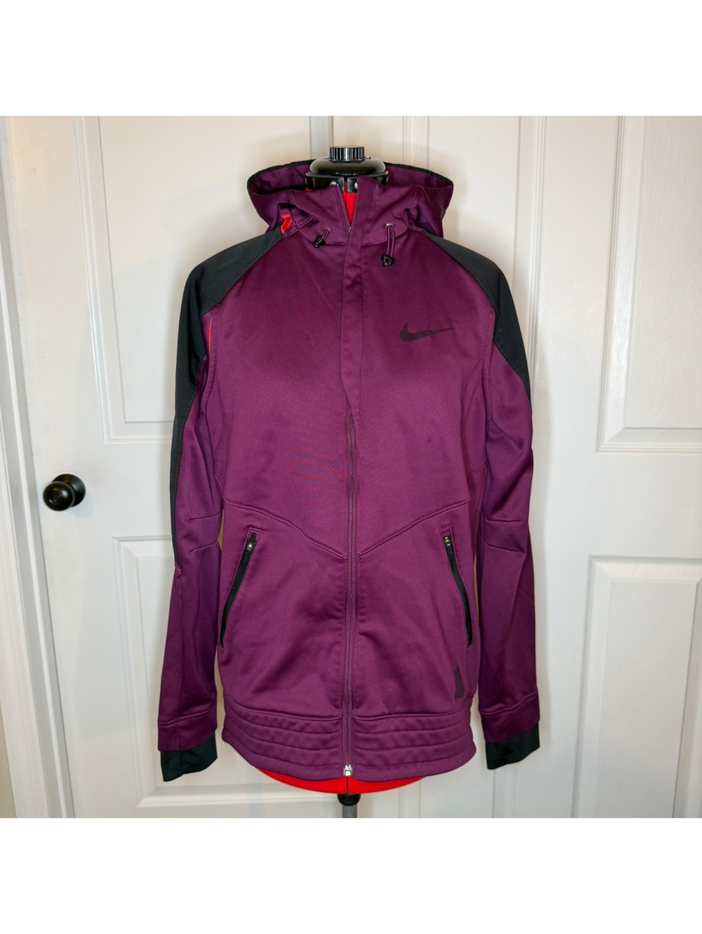 Nike Therma Fit Hyper Elite Full Zip Hooded Jacket Purple Men’s Sz M